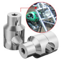 7/8" 22mm 1" 25mm Handlebar Riser For Custom Springer Bobber Chopper silver