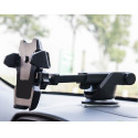 Universal Vehicle Phone Bracket Windshield Dashboard Long Arm Phone Mount Holder GPS Stand with Suction Cup Black