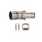 Dirt Bike Racing Motorbike Modified Scooter Muffler Motorcycle Middle Exhaust Pipe for YAMAHA YZF R25 R30 R3 2015 2016 Silver