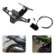 Motorcycle Rear License Plate Mount Holder with Turn Signal Light Universial License Plate Frame black