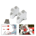 32MM Motorcycle Handlebar Riser Clamp Mount for BMW R1200GS ADV Silver