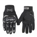 Unisex Motorcycle Gloves Summer Breathable Moto Riding Protective Gear Non-slip Touch Screen Guantes Black 2XL
