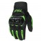 Warm Waterproof Motorcycle Gloves Outdoor Sports Windproof Cycling Gloves Touch screen green (with plush)_L