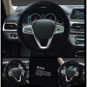 38cm Car Vehicle Interior Short Plush Warm Steering Wheel Cover black_38cm