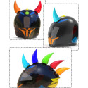 Universal Motorcycle Accessories Helmet Suction Cup Horn Plastic Rubber Decoration sky blue