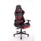 Spēļu krēsls 9206, melns / sarkans