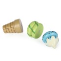 Magnetic Wooden Lifelike Ice Cream Children Pretend Play House Toys