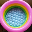 Children Rainbow Pool Three Rings Baby Inflatable Bathtub