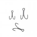 6PCS Lightweight Carbon Steel Doubled Fishing Hook with Barb