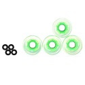 4pcs 60 x 45mm LED Transparent Skateboard Wheels