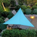 Triangle Sun Shade Sail Foldable Wear-resisting Waterproof Silver Coated Oxford Cloth Canopy Tarpaulin