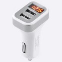 Dual USB Ports Car Charger with Smart Screen Display