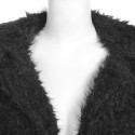 Stylish Turn-down Collar Long Sleeve Women Wool Overcoat