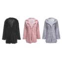 Stylish Turn-down Collar Long Sleeve Women Wool Overcoat