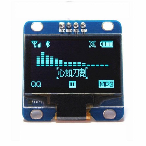 0.96 Inch Blue I2c IIC Serial 128x64 Oled LCD LED Display Module for Arduino