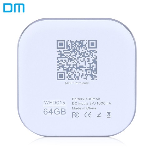 DM S3 WFD015 64GB Wireless WiFi Phone U Disk Expansion for iPhone iPad iOS / Android with LED Indicator Light