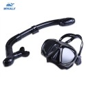 WHALE Professional Diving Water Sports Training Silicone Mask Snorkel Glasses Set