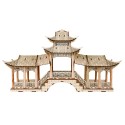 3D Ancient Architectural Model Simulation Puzzle Gallery Bridge