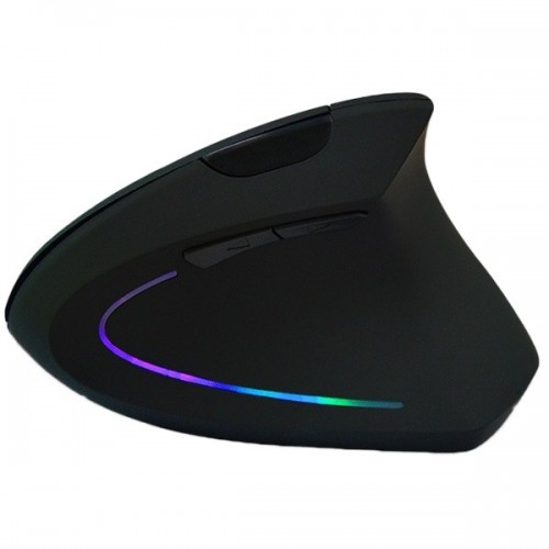 HYW - 69 Ergonomic Vertical Erect Design RGB Breathing Light Wireless 2.4GHz Optical Mouse
