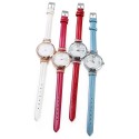 KEZZI 1263 Quartz Watch Analog Wristwatch Leather Band for Ladies