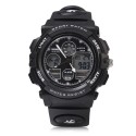 SKMEI 1163 Dual Movt Quartz Watch LED Digital Light Luminous Pointer Calendar Chronograph Display Wristwatch