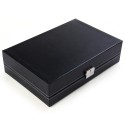12 Grids Watch Display Case PU Leather Jewelry Storage Box Organizer