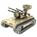 DIY Electric Remote Control Self-propelled Artillery Building Blocks Children Educational Toy