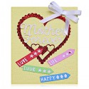 Love Life Luck Happy Decorative Arrows Stencil Embossing Plate Metal Cutting Die for DIY Crafts