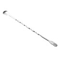 10inch Stainless Steel Swizzle Stick Cocktail Drink Stirrer Spoon and Fork
