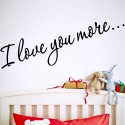Quote Wall Sticker I Love You For Home Decoration Waterproof Removable Decals