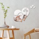 Three-dimensional Stereoscopic Heart-Shaped Wall Decal Sticker