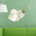 Three-dimensional Stereoscopic Heart-Shaped Wall Decal Sticker