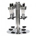 4 Head Professional Desktop Rotary Racks Wine Dispenser