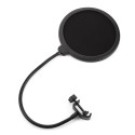 MPF - 6 6-Inch Clamp On Microphone Pop Filter Bilayer Recording Spray Guard