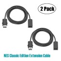 2Pcs Pack 3M NES Mini Classic Extension Controller Cable