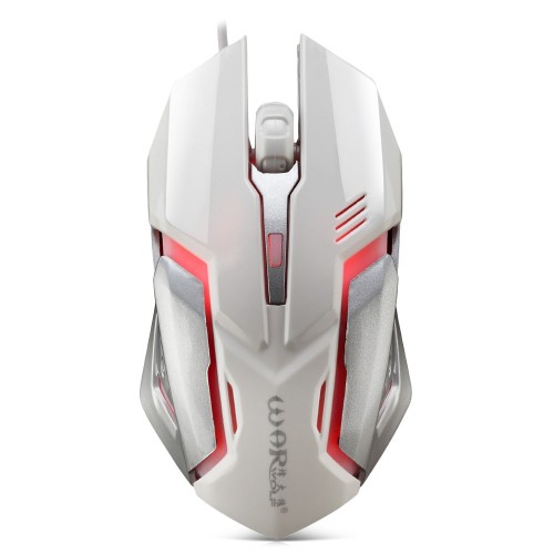 Warwolf M - 02 Wired Gaming Mouse Adjustable DPI Colorful LED Light