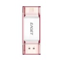 EAGET I60 USB 3.0 64GB OTG Flash Drive with Connector