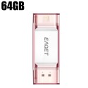 EAGET I60 USB 3.0 64GB OTG Flash Drive with Connector