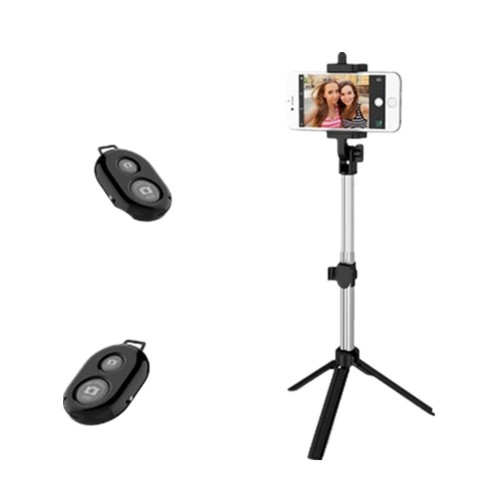 Yeshold Universal Bluetooth Remote Control Stretchable Hand-held Tripod Selfie Stick