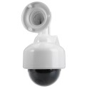 Solar Energy Realistic Dummy Dome Camera Surveillance Security with CCTV Sticker Blinking Red LED Light
