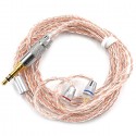 KZ Copper and Silver Hybrid Plating Upgrade Line Earphone Cable for KZ ZST ZS10 / ES3 / ES4 / AS10 / BA10 / ZS6 / ZS5 / ZS4 Ear