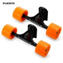 PUENTE 2pcs / Set Skateboard Truck with Wheel Riser Pad