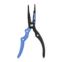Aluminum Alloy Fishing Pliers Split Ring Cutter with Sheath and Retractable Tether Combo