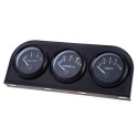 B734 52MM 3 in1 Car Accuracy Auto Gauge Voltmeter Water Temperature Oil Pressure Sensor Triple Kit