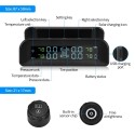 ZEEPIN C260 Tire Pressure Monitoring System Solar TPMS Universal Real-time Tester LCD Screen with 4 External Sensors