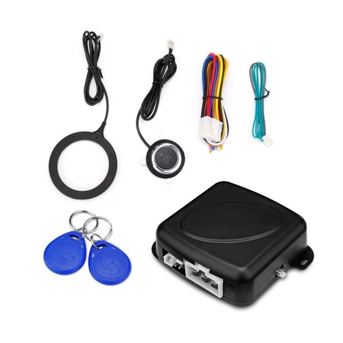 GY902C Car RFID Anti-theft Hidden Lock Security Alarm System One Key Startup for DC 12V Vehicles