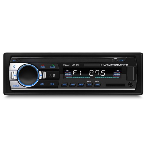 JSD - 520 Bluetooth Auto MP3 Player Multimedia System 87.5 - 108.0MHz FM Radio Remote Control