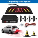 ZEEPIN 037 - B05 Car Parking Radar System 4 Ultrasonic Sensors LED Display Distance Detection 3-color / Sound Warning
