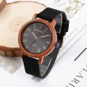 BEWELL ZS - W170A Women's Wooden Quartz Watch Exquisite Leather Strap