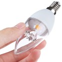 Lightme 4Pcs 5W 110-240V 420Lm C37 E14 3000K LED Bulbs